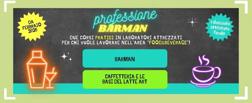 BEVERAGE 2.0: I nuovi corsi per i barman del domani!
