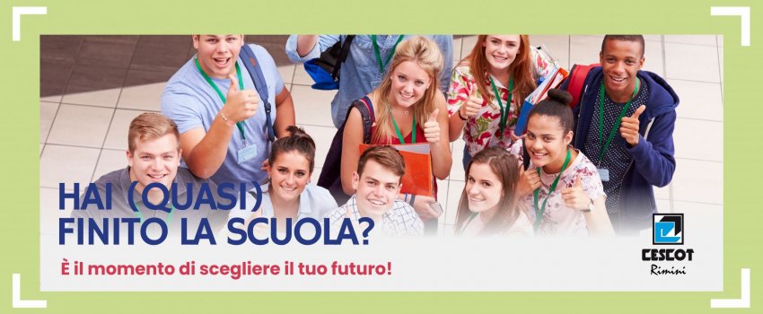 Hai (quasi) finito la scuola? È il momento di scegliere il tuo futuro!