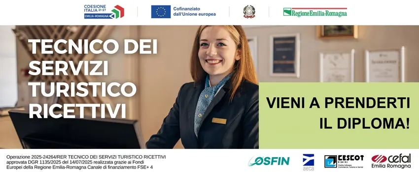 4° anno IeFP: TECNICO DEI SERVIZI TURISTICO RICETTIVI - per diplomarti in azienda!