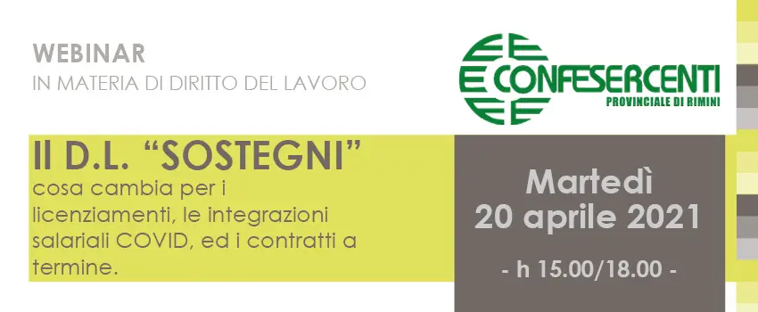 WEBINAR IN MATERIA DI DIRITTO DEL LAVORO WEBINAR IN MATERIA DI DIRITTO DEL LAVORO