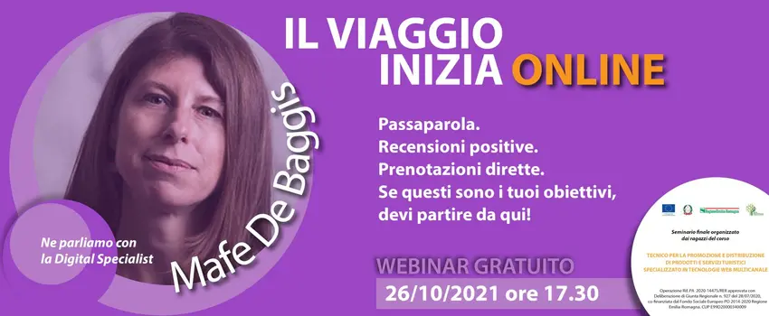 Webinar gratuito | Il viaggio inizia online