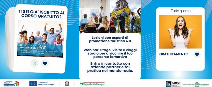 A BOLOGNA IFTS 2023 "TECNICO PER LA PROMOZIONE DIGITALE DEL TURISMO ESPERIENZIALE E SOSTENIBILE"