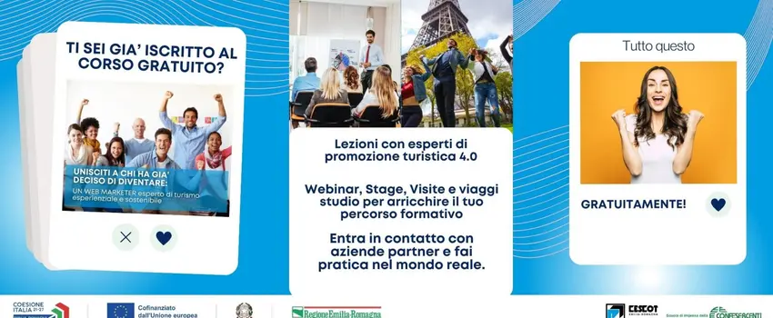 A BOLOGNA IFTS 2023 "TECNICO PER LA PROMOZIONE DIGITALE DEL TURISMO ESPERIENZIALE E SOSTENIBILE" A BOLOGNA IFTS 2023 "TECNICO PER LA PROMOZIONE DIGITALE DEL TURISMO ESPERIENZIALE E SOSTENIBILE"