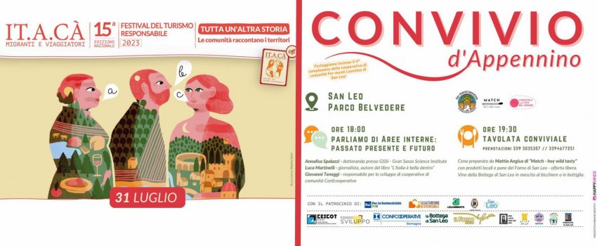 CONVIVIO d’Appennino celebra il quarto compleanno della Cooperativa di Comunità Fer–Menti Leontine a San Leo