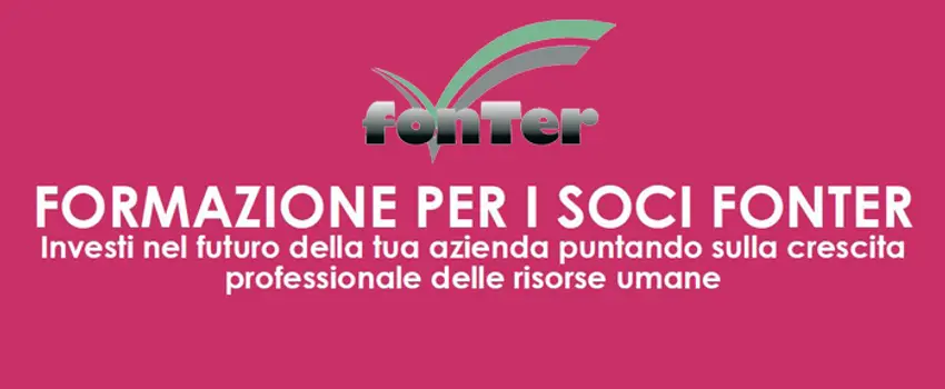 LA FORMAZIONE CON FONTER È GRATIS!