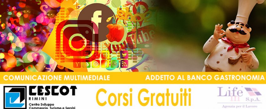 DUE NUOVI CORSI GRATUITI PER DISOCCUPATI DUE NUOVI CORSI GRATUITI PER DISOCCUPATI