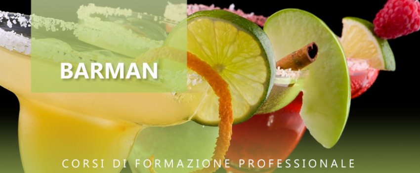 CORSO DI BARMAN IN 36 ORE E IN 3 FASCE ORARIE